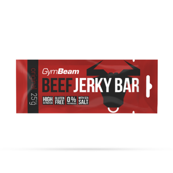 GymBeam Beef Jerky Bar 25 x 25 g korenistá príchuť