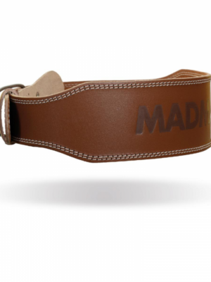 MADMAX Fitness opasok Full Leather Chocolate Brown  L