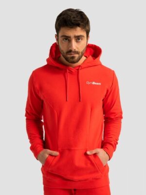 GymBeam Mikina Limitless Hoodie Hot Red  LL