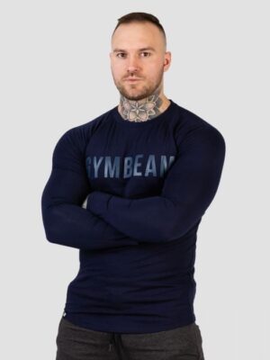 GymBeam Tričko s dlhým rukávom FIT Blue  L