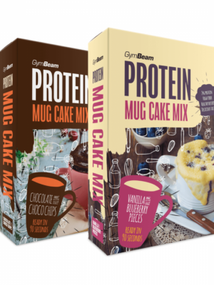 GymBeam Protein Mug Cake Mix 500 g čokoláda a čokoládové kúsky