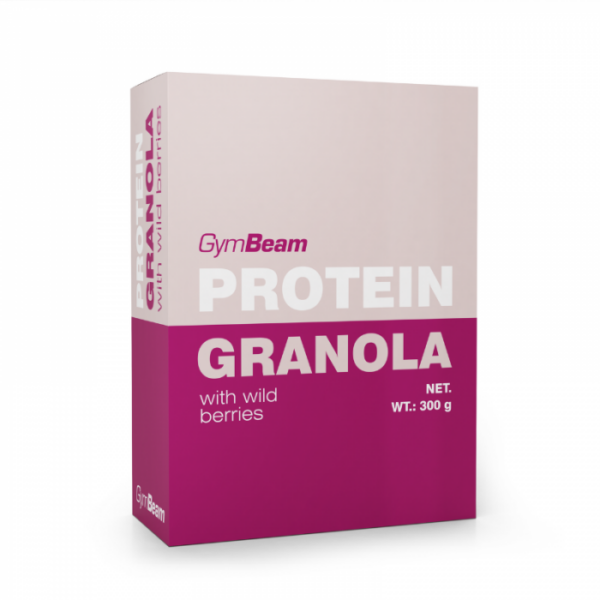 GymBeam Proteínová granola s lesným ovocím 5 x 300 g