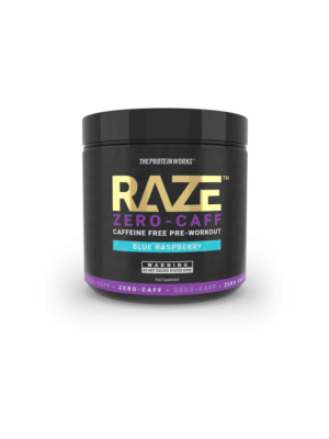 The Protein Works Raze Zero-Caff 360 g modrá malina