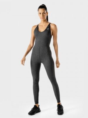 SQUATWOLF Dámsky overal Strappy Catsuit Black Marl  L
