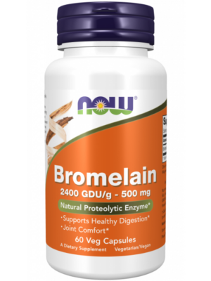 Now Bromelaín kapsule 500 mg 60 kapsúl