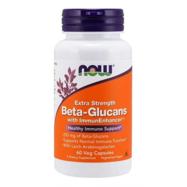 NOW Foods Beta-Glucans with ImmunEnhancer™ 60 kaps.