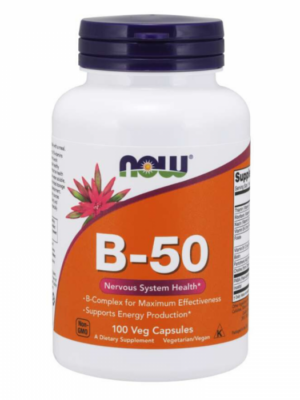 NOW foods Vitamin B-50 100 kaps.