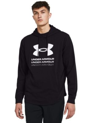 Under Armour Mikina Rival Terry Graphic HD Black  XXL