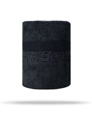 GymBeam Športový uterák z mikrovlákna Large Black