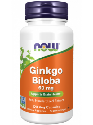 NOW Foods Ginkgo Biloba 60 mg 120 kaps.