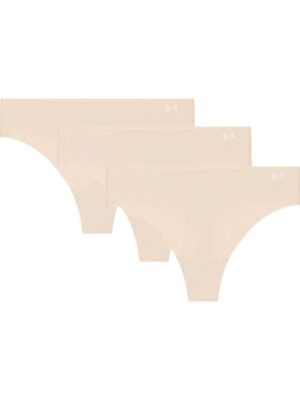 Under Armour Dámske tangá Pure Stretch NS Thong 3Pack Brown  XSXS